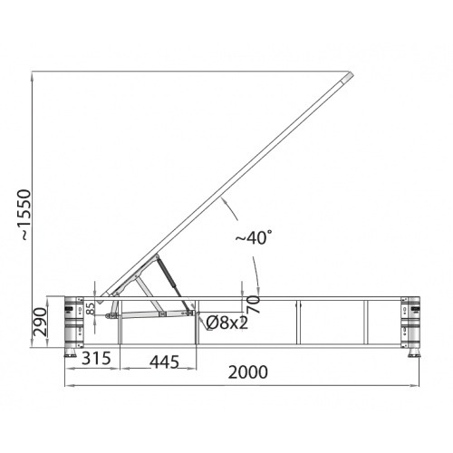 MEHANIZAM SANDUK SREDNJI  (1 par)