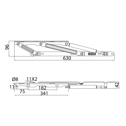 MEHANIZAM SANDUK SREDNJI  (1 par)